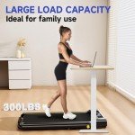 YPOO 2-in-1 Folding Treadmill with Remote Control