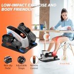 Adjustable Under Desk Elliptical for Home Fitness