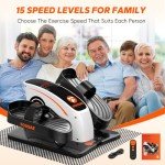 Adjustable Under Desk Elliptical for Home Fitness