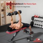 Foldable Weight Bench with 8 Backrests for Home Gym