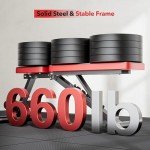 Foldable Weight Bench with 8 Backrests for Home Gym