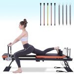 Foldable Pilates Reformer for Home & Gym Use