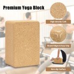 Premium Natural Cork Yoga Block - Eco-Friendly