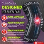 Elbow Brace Compression Sleeves for Pain Relief