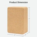 Premium Natural Cork Yoga Block - Eco-Friendly