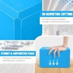 Biguphate Non-Slip Yoga Blocks for Stability, Blue