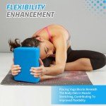 Biguphate Non-Slip Yoga Blocks for Stability, Blue