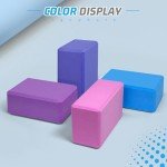 Biguphate Non-Slip Yoga Blocks for Stability, Blue