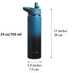 CIVAGO 24 oz Insulated Stainless Steel Water Bottle