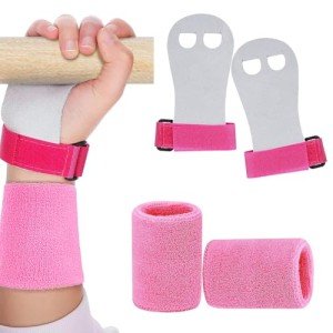 Gymnastics Hand Grips for Kids - Pink, M