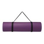 Gaiam Essentials Thick Purple Yoga Mat with Strap