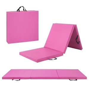 Folding Anti-Tear Fitness Gym Balance Mat - Pink