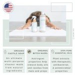 Organic Yoga Mat Cleaner Spray with Microfiber Cloth
