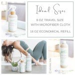 Organic Yoga Mat Cleaner Spray with Microfiber Cloth