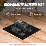 Anti-Slip Mat for Elliptical Machines, 23.54x21.57 Inches