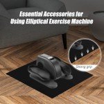 Anti-Slip Mat for Elliptical Machines, 23.54x21.57 Inches