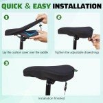 Gel Padded Bike Seat Cushion for Comfort