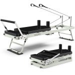Pro 75" Foldable Pilates Reformer for Home Fitness