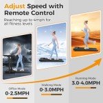 Compact Under Desk Treadmill with Incline and Remote