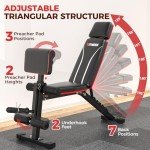Adjustable Weight Bench for Full Body Workouts