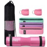 7-Piece Barbell Pad Set with Resistance Bands
