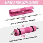 7-Piece Barbell Pad Set with Resistance Bands