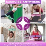 Honmein 3-Level Resistance Bands Set for Workouts