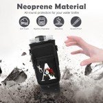 Stylish Neoprene Water Bottle Carrier Bag with Strap