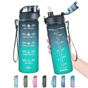 Enerbone 24 oz Motivational Fitness Water Bottle