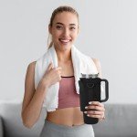 Stylish Neoprene Water Bottle Carrier Bag with Strap