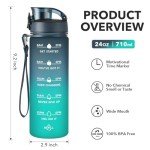 Enerbone 24 oz Motivational Fitness Water Bottle