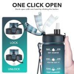 Enerbone 24 oz Motivational Fitness Water Bottle