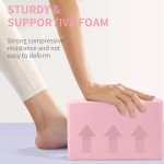 Sturdy Non-Slip Yoga Blocks 2 Pack - Pink