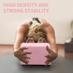 Sturdy Non-Slip Yoga Blocks 2 Pack - Pink