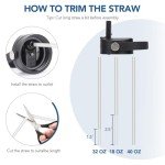 Wide Mouth Straw Lid for Hydroflask Bottles