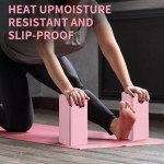 Sturdy Non-Slip Yoga Blocks 2 Pack - Pink