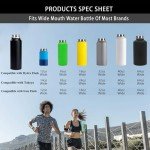 Wide Mouth Straw Lid for Hydroflask Bottles