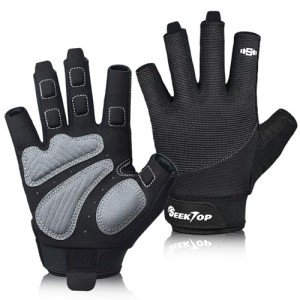 Seektop Breathable Weightlifting Workout Gloves - Black