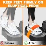 Elliptical Pedal Straps for Under-Table Exercise