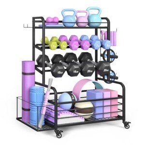Highpro Dumbbell and Yoga Mat Storage Rack