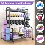Highpro Dumbbell and Yoga Mat Storage Rack
