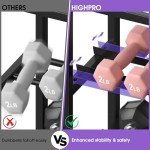 Highpro Dumbbell and Yoga Mat Storage Rack