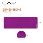 CAP 74"x24"x1" High Density Exercise Mat