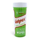 Wipex Fitness Equipment Cleaner Wipes - 75 Count