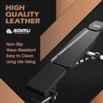 GOIMU Foldable Weight Bench for Home Gym, Adjustable Backrest with 6 Position, 660LBS Weight Capacity, Multi-Purpose Workout Bench with Pull Strap for Bench Press