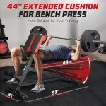 FLYBIRD 3 in 1 Workout Bench, Roman Chair, Weight Bench and Sit Up Bench for Hyper Back Extension and Full Body Workout with Handle, Abdomen core and Comprehensive Glute Training, Easy Moving wilth Wheels Home Gym Equipment