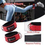 J Bryant Barbell Pad Set with 2 Ankle Straps for Cable Machines, Hip Resistance Band, Weight Lifting Straps, Thick Cushion Hip-Thrusts Pad with Carry Bag for Squats Bench Press Workout