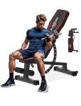 Adjustable Weight Bench,Workout Bench for Home Gym, 1200 LB Stable Incline Decline Bench for Full Body Workout