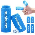 4PCS Finger and Toe Cold Gel Ice Pack,Lasting Cold Compress,Reusable Non-Toxic Finger Compression Sleeve Therapy for Finger and Toe Injuries,Arthritis,Swelling,Tendonitis,Gout or Sprain