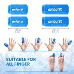 4PCS Finger and Toe Cold Gel Ice Pack,Lasting Cold Compress,Reusable Non-Toxic Finger Compression Sleeve Therapy for Finger and Toe Injuries,Arthritis,Swelling,Tendonitis,Gout or Sprain